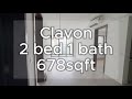 Clavon 2 bed 1 bath (678sqft)