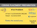 How to Flatten an Array in JavaScript. #javascript #coding #programming #flatten #easytechFirst