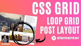 CSS Grid Layout with Loop Grid Posts and Span CSS - Elementor Wordpress Tutorial