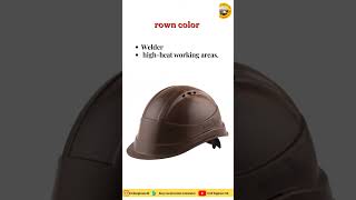 Colour code for safety helmets on Construction site. #shorts #construction #reels