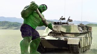 Hulk smashing tanks, helicopters (and all kind of VERY big things) for 10 minute