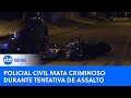 Policial civil mata criminoso durante tentativa de assalto no ABC paulista | #SBTNews (28/11/24)