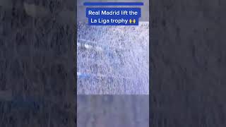 Real Madrid celebrates wining La Liga 🤩🔥 #shorts