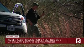 Law enforcement searches for missing 9-year-old boy