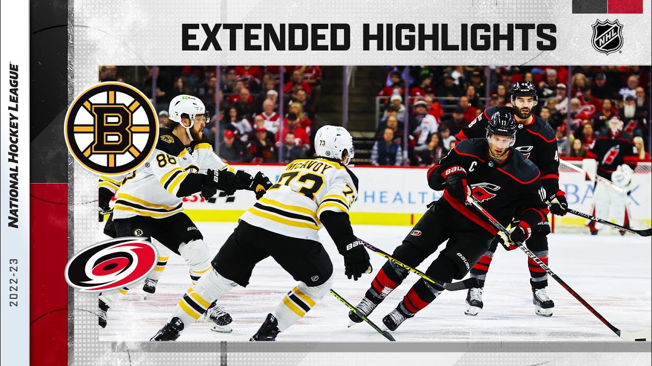 Boston Bruins Vs. Carolina Hurricanes Jan 29, 2023 HIGHLIGHTS - YouTube