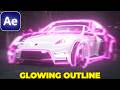 GLOWING OUTLINE Effect in After Effects | Glowing Edges Effect