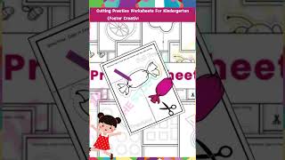 Cutting Practice Worksheets For Kindergarten Foster Creativity, Fine Motor Etc