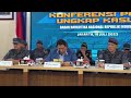 Konferensi Pers Kepala BNN RI 