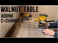 569. Stabilising a walnut slab with c-channels