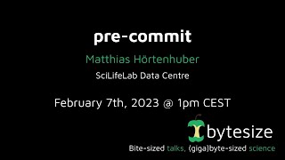 nf-core/bytesize: pre-commit
