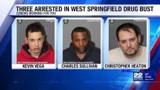 Three arrested after meth seizure in West Springfield investigation