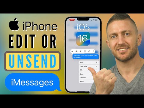 How to Change or Unsend Messages on iPhone iOS 16 New iMessage Feature Update