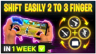 How To Shift From 2 To 3 Finger Custom HUD 🔥| How To Play 3 Finger Claw In Free Fire 🔥||