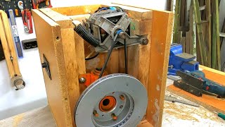 Amazing Tool For Workshop Using Wheel Hub And Washing Machine Motor