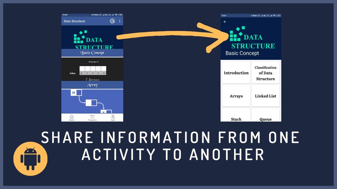 Share Data Between Activities Android Studio Acolx