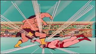 Kinnikuman Great beats the crap out of Ashuraman - Kinnikuman