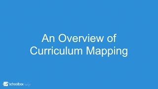 An Overview of Curriculum Mapping - LMS Tools