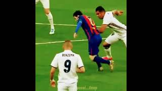 When Messi Destroyed Casemero With Barcelona🐐😍😂😱🥵#shorts  #قصص