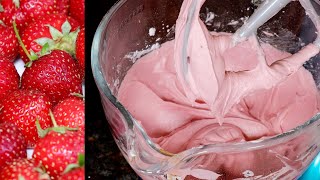 Strawberry Frosting with Real Strawberries