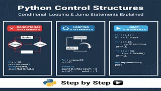 Python Control Structures | Conditional, Looping & Jump Statements Explained