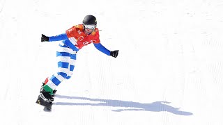 Italy's Moioli wins crash-filled final at snowboard cross World Cup