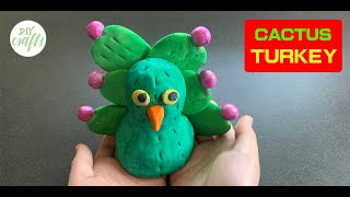 Cactus Turkey Disguise Project Thanksgiving Craft | Turkey Disguise Ideas Thanksgiving Turkey Craft