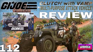 cXc G.I. Joe Classified Series #112 CLUTCH with VAMP Multi-Purpose Attack Vehicle Unboxing & Review