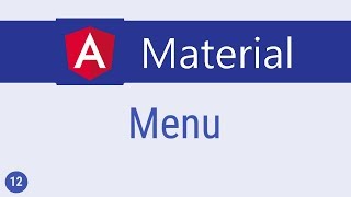 Angular Material Tutorial - 12 - Menu