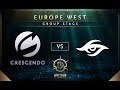 Crescendo vs Secret - TI7: EU Regional Qualifiers Group Stage - @Draskyl @LD