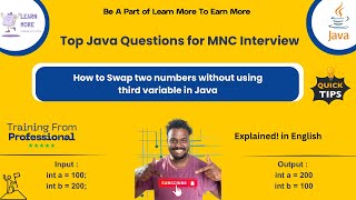 Java Interview Question: How to Swap Two Numbers Without Using a Third Variable | LMTI