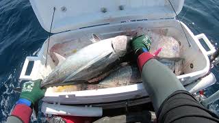 Jet Ski Fishing in Oregon 30 miles out for Albacore Tuna