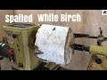 Woodturning- spalted white Birch