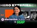 GSAP HERO EXPERIENCE BUILT ON ELEMENTOR HOSTING - Elementor Wordpress Tutorial Flex Container