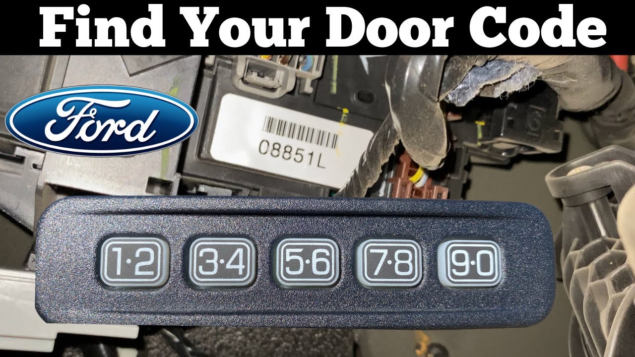 How To Find Keypad Door Code 2011 2016 Ford Super Duty F250 F350