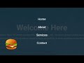 Responsive hamburger menu step by step using HTML and CSS