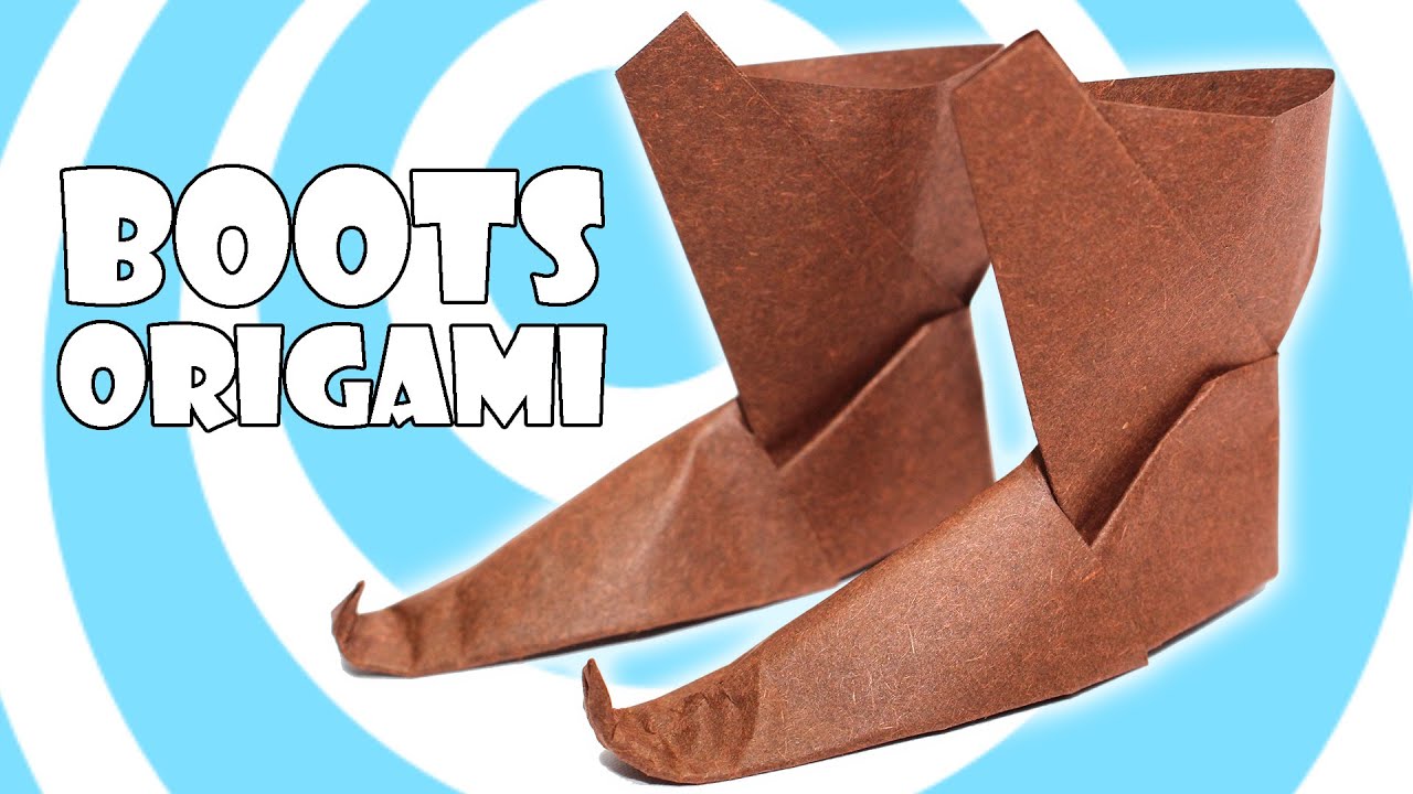Diy Traditional Origami Boots Tutorial Youtube