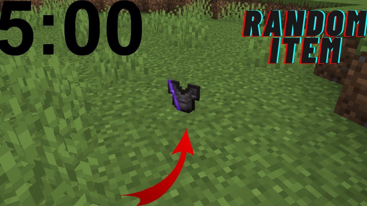Random Minecraft Item Challenge Youtube