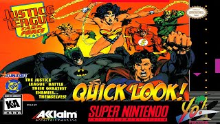 Justice League: Task Force! SNES Quick Look! - YoVideogames