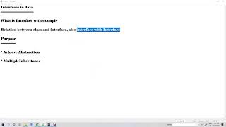 12. Core Java: Interface Session Part 1