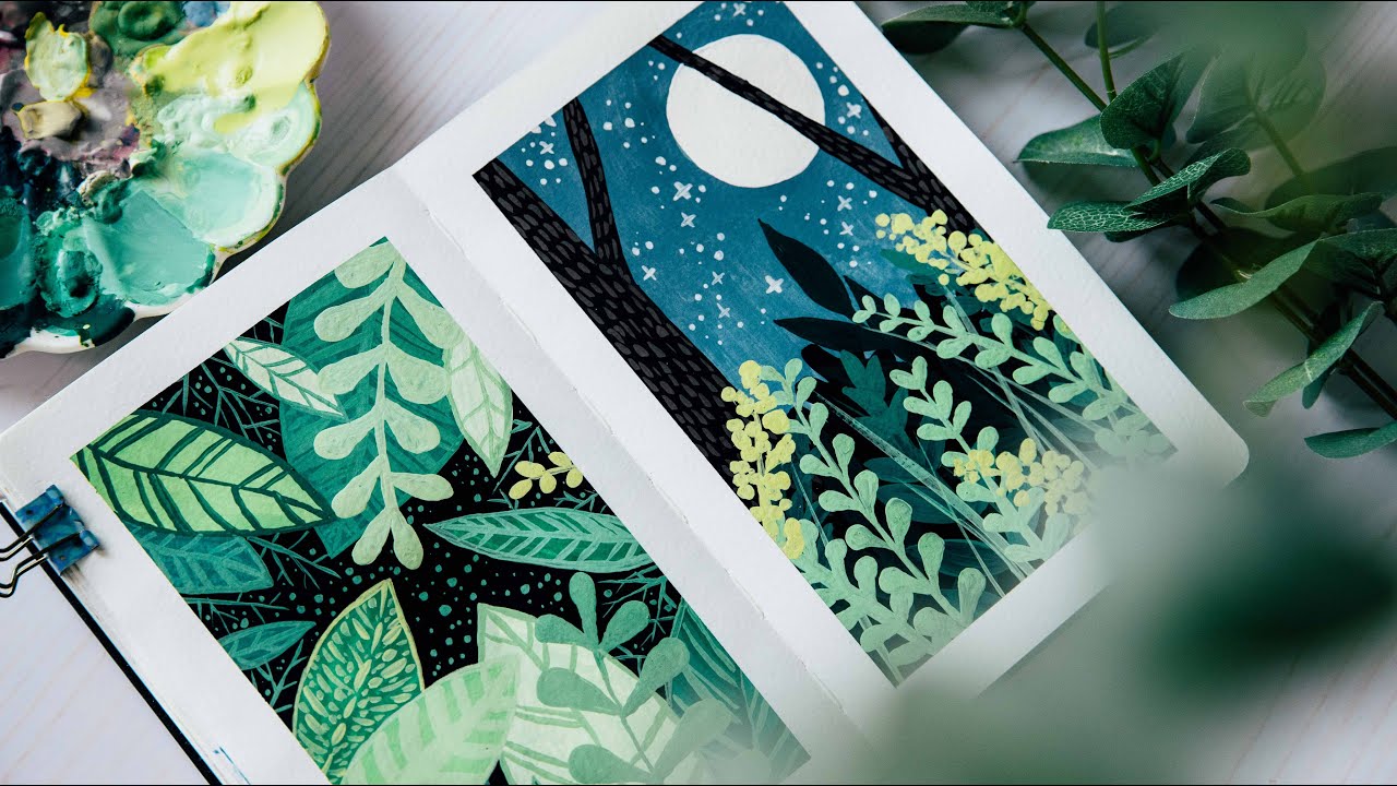 Gouache Painting Tutorial Youtube