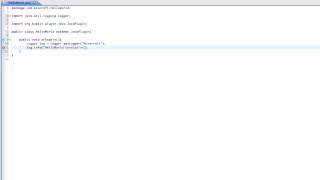 Bukkit Plugin Tutorial | onEnable and onDisable Methods | 0.3