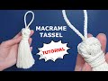 Macrame tassel | Macrame for beginners