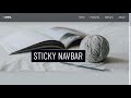 Sticky Blurry Navbar Using HTML CSS   No Javascript Required