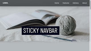 Sticky Blurry Navbar Using HTML CSS No Javascript Required