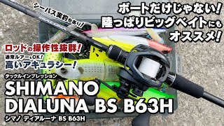 【タックルインプレッション】ボートだけじゃない！ 陸っぱりビッグベイトにもオススメ！ シマノ ディアルーナ BS B63H