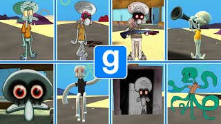GMOD: All kinds of Squidward // All Squidward-Nextbots █ Garry's Mod █