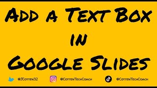 Add a Text Box in Google Slides