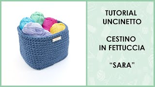 Tutorial crochet basket 