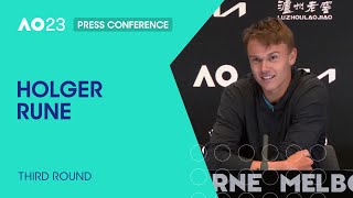 Holger Rune Press Conference | Australian Open 2023 Third Round