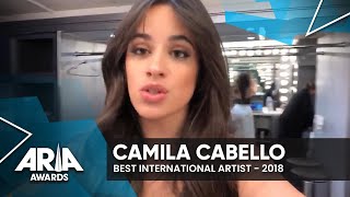 Camila Cabello wins Best International Artist | 2018 ARIA Awards
